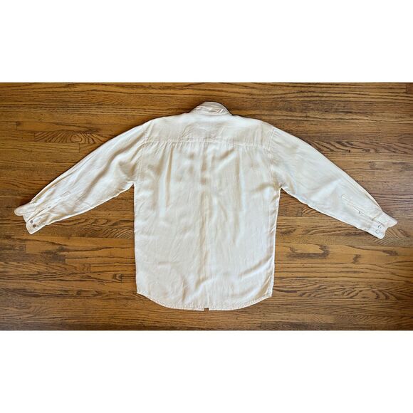 Vintage ICEBERG Cream Silk Winnie The Pooh Button Up Top Shirt  Mens Size Medium - Picture 10 of 13